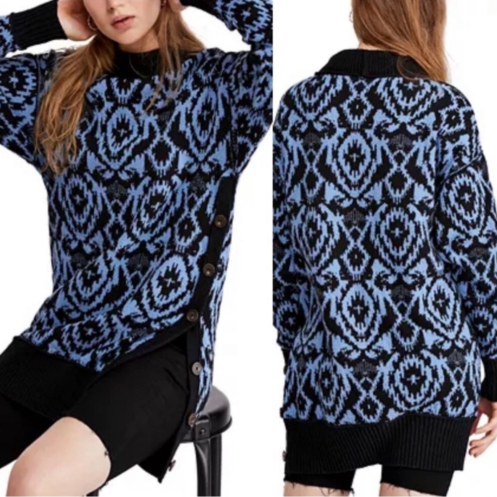 Free People Wallpaper tunic Sweater Dress